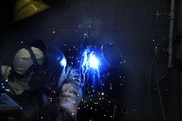 welding student