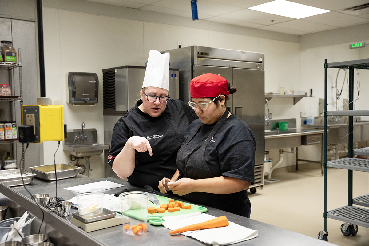 female chefs in the kitchen