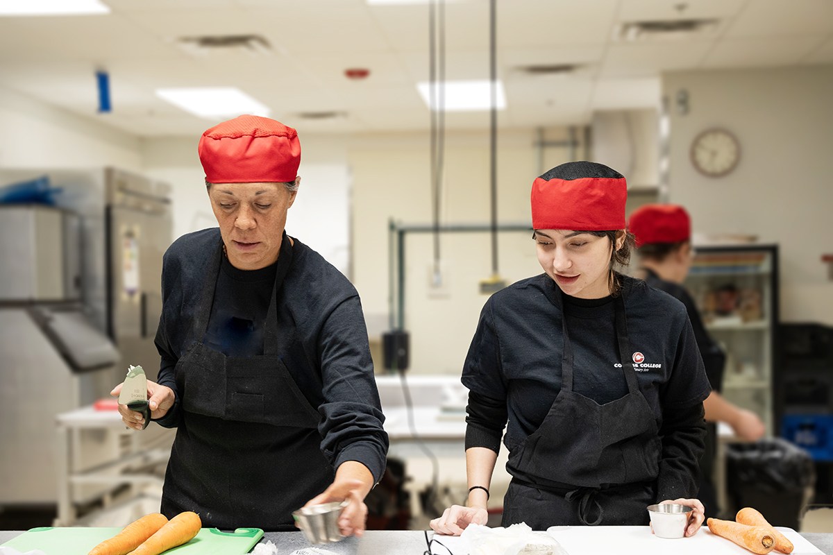 female chefs in the kitchen