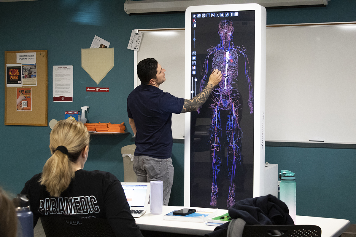 a teacher o the white board