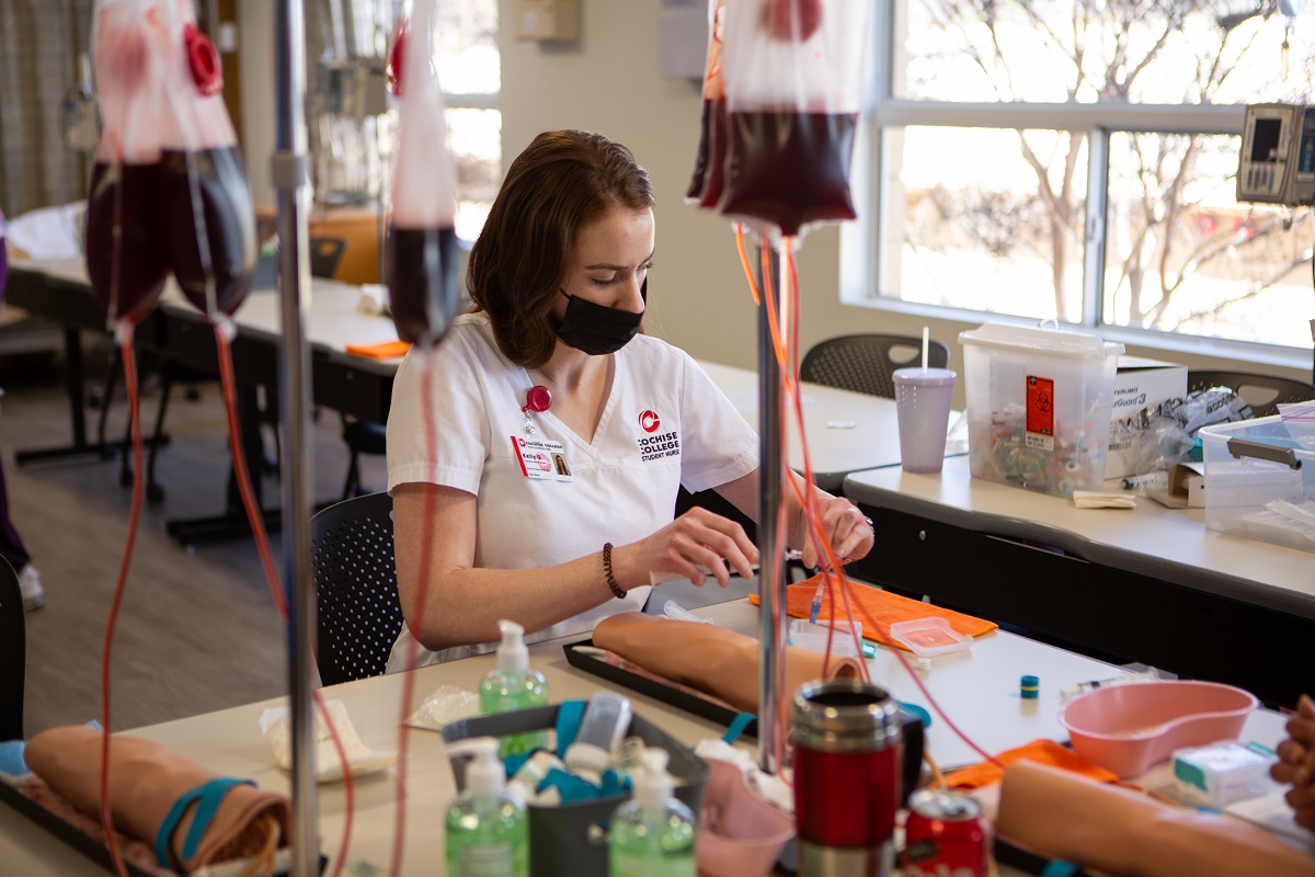 phlebotomy student