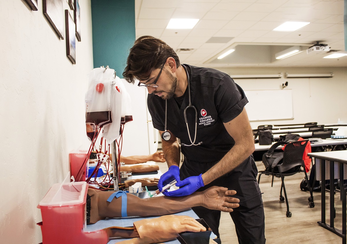 phlebotomy student