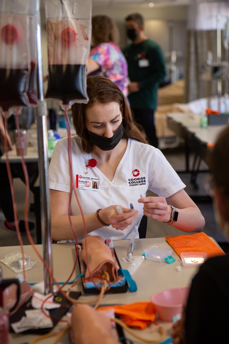 phlebotomy student