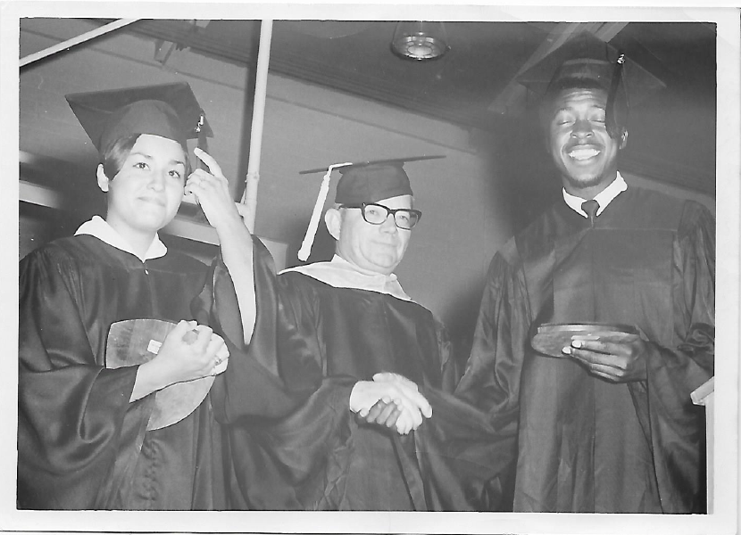 Photo of Graduates from a class from the 1960's