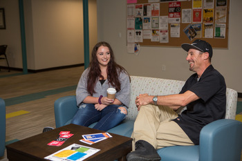 Two students at the Downtown Campus